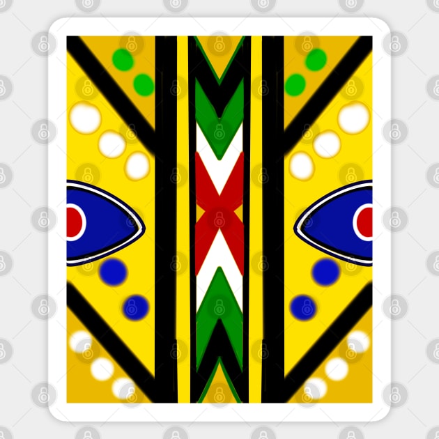 Kente Kinte cloth iii traditional indigenous pattern design inspired by Ghanaian kenten weaving Sticker by Artonmytee